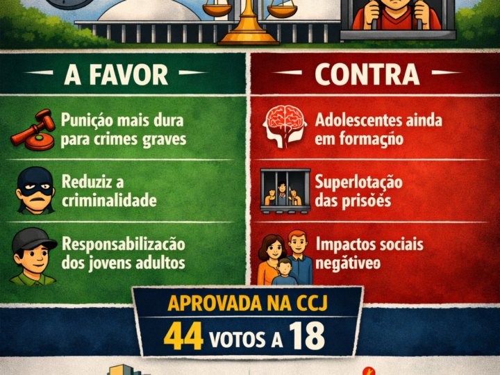 🚨 URGENTE: CCJ APROVA PEC QUE REDUZ MAIORIDADE PENAL PARA 16 ANOS 🚨