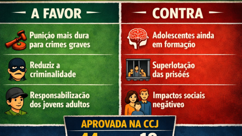 🚨 URGENTE: CCJ APROVA PEC QUE REDUZ MAIORIDADE PENAL PARA 16 ANOS 🚨