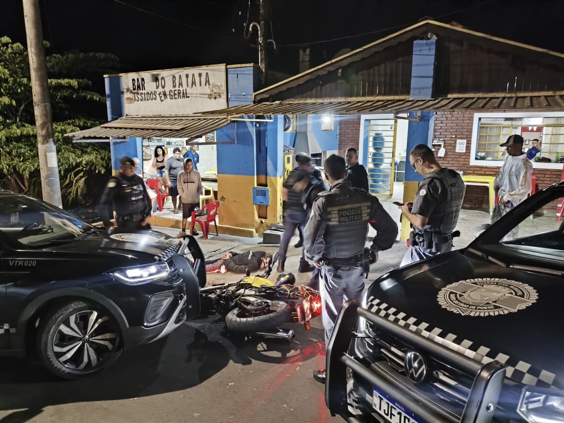 AÇÃO CONJUNTA ENTRE GCM E POLÍCIA MILITAR TERMINA COM ABORDAGEM DE MOTOCICLISTA APÓS FUGA EM SANTO ANTÔNIO DE POSSE
