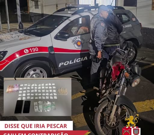 HOMEM DIZIA QUE IA PESCAR, MAS ACABA PRESO POR TRÁFICO DE DROGAS EM LINDÓIA