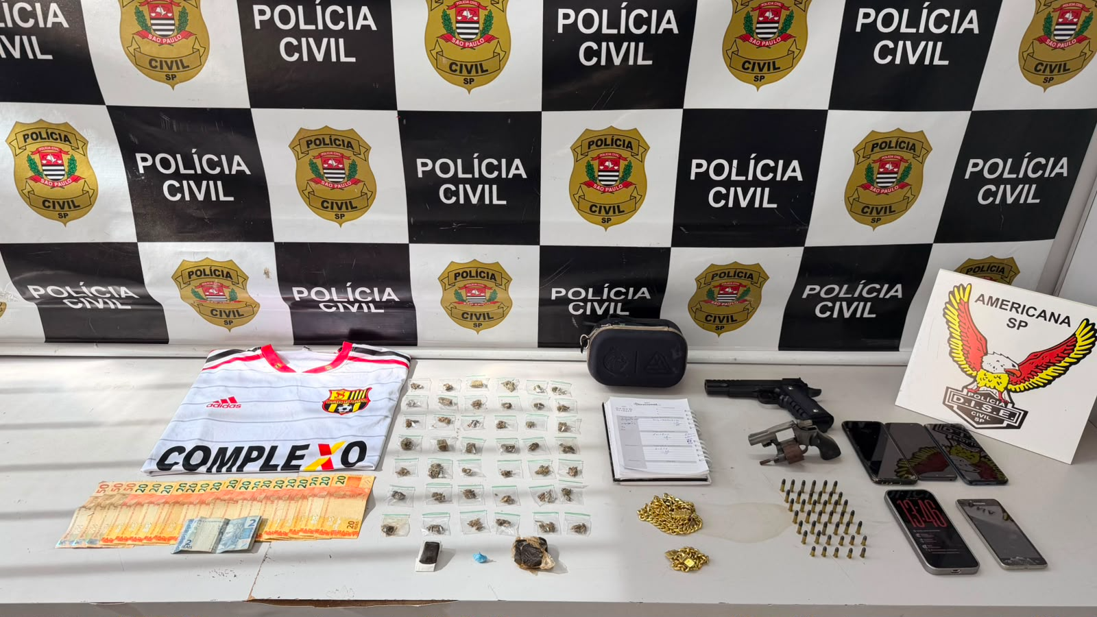 OPERAÇÃO DA DISE DESMANTELA PONTO DE TRÁFICO E APREENDE ARMA, DROGAS E MUNIÇÕES EM SANTA BÁRBARA D’OESTE