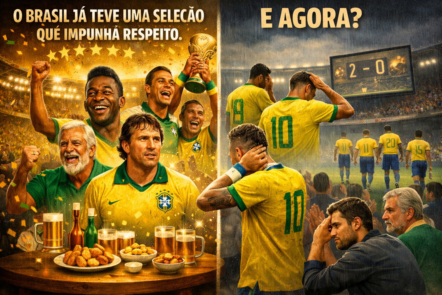 O BRASIL JÁ TEVE UMA SELEÇÃO QUE IMPUNHA RESPEITO. E AGORA?