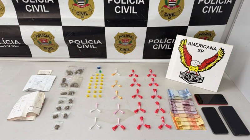 DISE DESMONTA “BANCA DO TRÁFICO” E PRENDE HOMEM POR USAR ADOLESCENTE NA VENDA DE DROGAS EM SUMARÉ