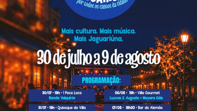 2ª EDIÇÃO DO FESTIVAL DE INVERNO ‘POR TODOS OS CANTOS DA CIDADE’ COMEÇA HOJE
