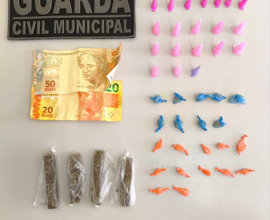GCM PRENDE DOIS SUSPEITOS POR TRÁFICO E ASSOCIAÇÃO PARA O TRÁFICO EM SANTO ANTÔNIO DE POSSE