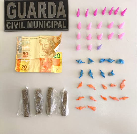 GCM PRENDE DOIS SUSPEITOS POR TRÁFICO E ASSOCIAÇÃO PARA O TRÁFICO EM SANTO ANTÔNIO DE POSSE