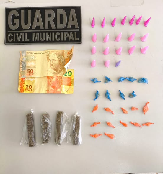 GCM PRENDE DOIS SUSPEITOS POR TRÁFICO E ASSOCIAÇÃO PARA O TRÁFICO EM SANTO ANTÔNIO DE POSSE