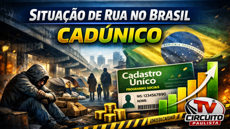 NÚMERO DE PESSOAS EM SITUAÇÃO DE RUA QUASE DOBRA NO BRASIL E ATINGE RECORDE NO CADÚNICO