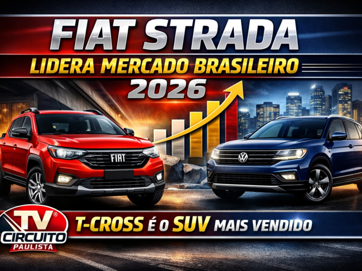 FIAT STRADA LIDERA O MERCADO BRASILEIRO; MODELOS DE BAIXO VOLUME OCUPAM A OUTRA PONTA DO RANKING