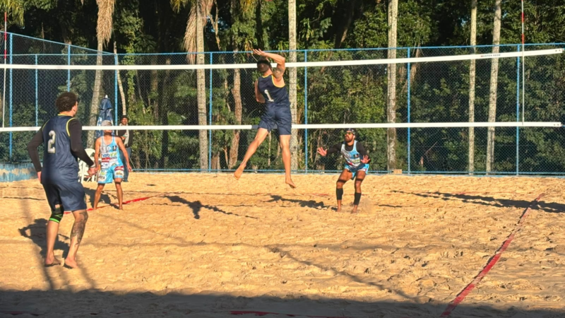 JAGUARIÚNA ESTREIA COM VITÓRIA NO VÔLEI DE PRAIA MASCULINO NOS 68º JOGOS REGIONAIS