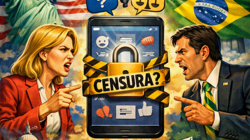 DENÚNCIA: CRÍTICAS DOS EUA COLOCAM O BRASIL NO CENTRO DE NOVO DEBATE SOBRE CENSURA NAS REDES SOCIAIS