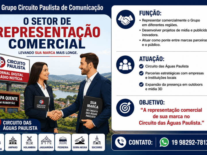 DEIXE SEUS PRODUTOS QUE REPRESENTAMOS ELES AQUI NA REGIÃO . TEMOS MÍDIAS PRÓPRIAS QUE AJUDAM IMPULCIONAR SUAS VENDAS .FALE COM O ROBERTÃO. (19) 98292-7812