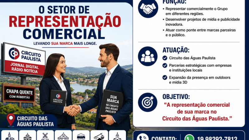 DEIXE SEUS PRODUTOS QUE REPRESENTAMOS ELES AQUI NA REGIÃO . TEMOS MÍDIAS PRÓPRIAS QUE AJUDAM IMPULCIONAR SUAS VENDAS .FALE COM O ROBERTÃO. (19) 98292-7812