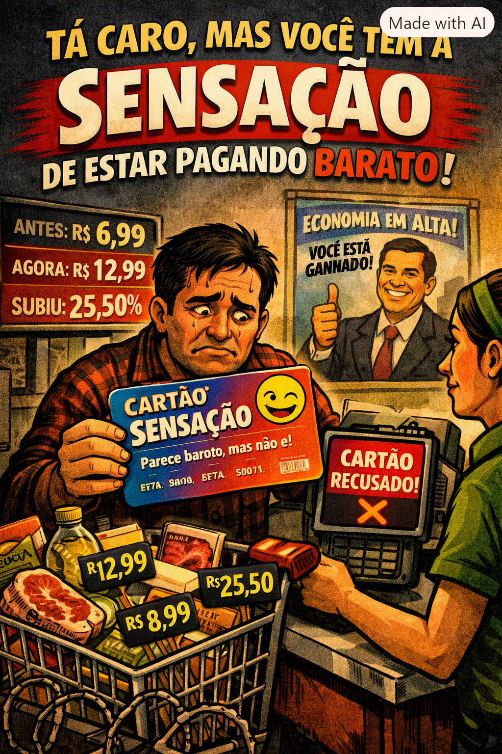 “TÁ CARO, MAS VOCÊ TEM A SENSAÇÃO DE ESTAR PAGANDO MAIS BARATO”