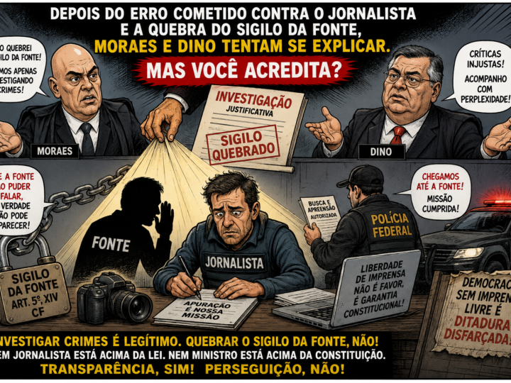 MORAES E DINO TENTAM EXPLICAR CASO QUE ENVOLVE JORNALISTA E SIGILO DA FONTE. MAS A PERGUNTA CONTINUA: QUEM VAI EXPLICAR O EXCESSO?
