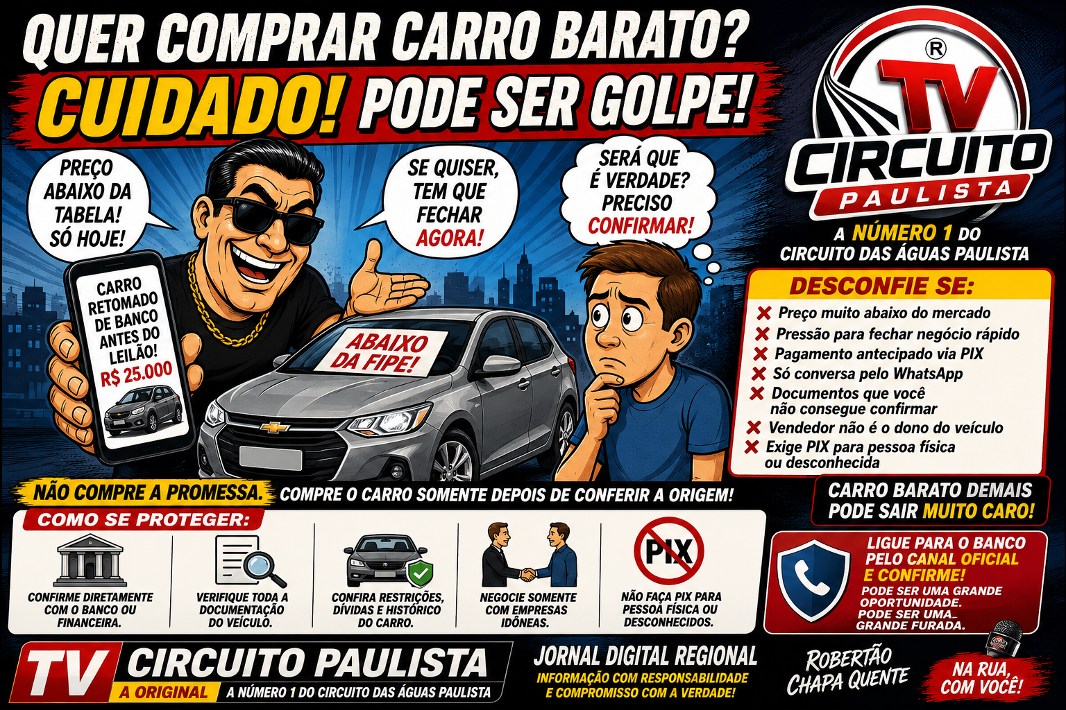 🚨 QUER COMPRAR CARRO BARATO? CUIDADO COM A HISTÓRIA DO “CARRO RETOMADO ANTES DO LEILÃO”!