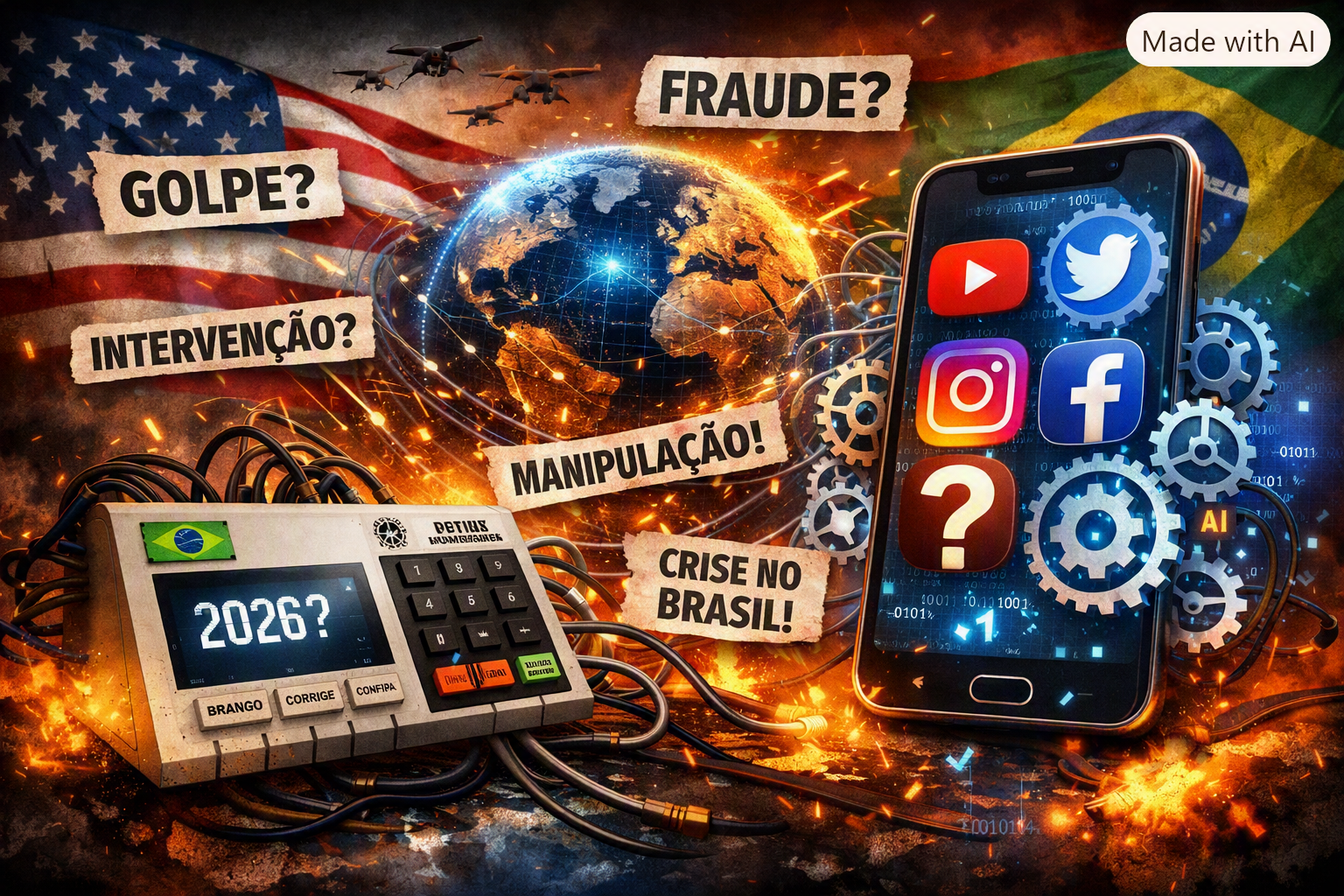 🚨 ELEIÇÕES 2026: OS ESTADOS UNIDOS ESTÃO DE OLHO NO BRASIL — E O QUE PODE ACONTECER DEPOIS DAS URNAS?