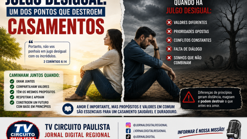 JULGO DESIGUAL: QUANDO O AMOR CAMINHA EM DIREÇÕES DIFERENTES