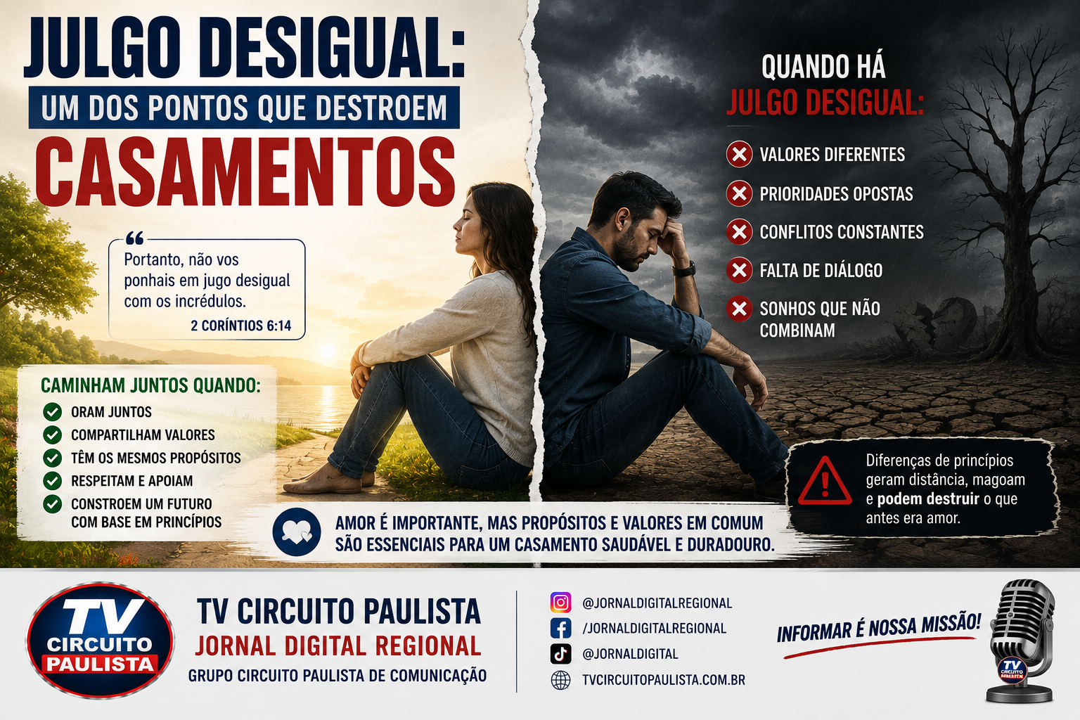JULGO DESIGUAL: QUANDO O AMOR CAMINHA EM DIREÇÕES DIFERENTES