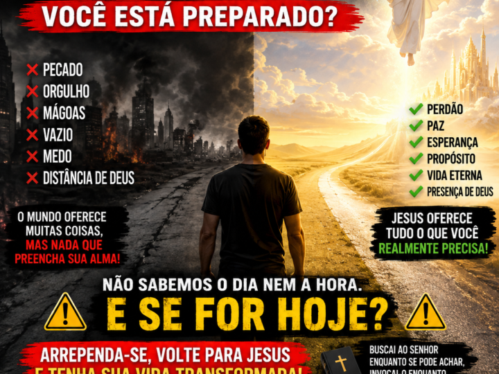 JESUS ESTÁ VOLTANDO: VOCÊ ESTÁ PREPARADO?