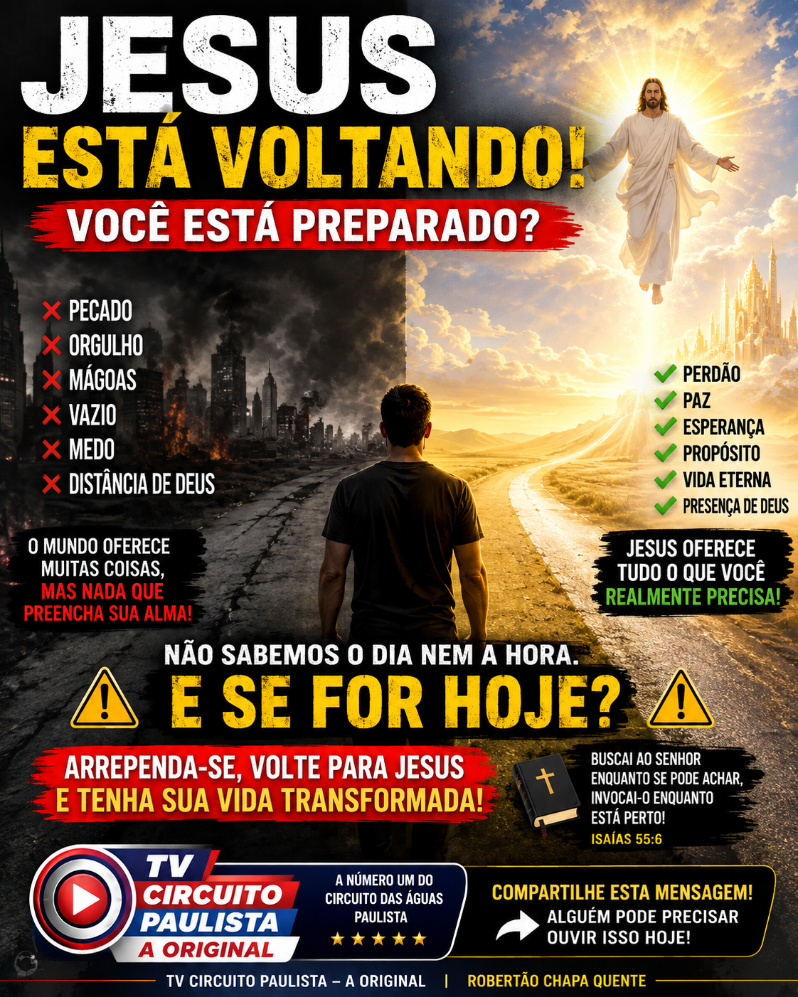 JESUS ESTÁ VOLTANDO: VOCÊ ESTÁ PREPARADO?