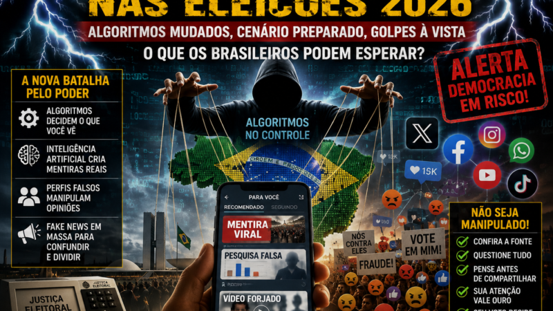 GUERRA DIGITAL PROMETE AGITAR A POLÍTICA BRASILEIRA NAS ELEIÇÕES DE 2026