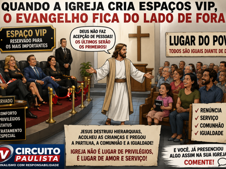 QUANDO A IGREJA CRIA ESPAÇOS VIP, O EVANGELHO FICA DO LADO DE FORA