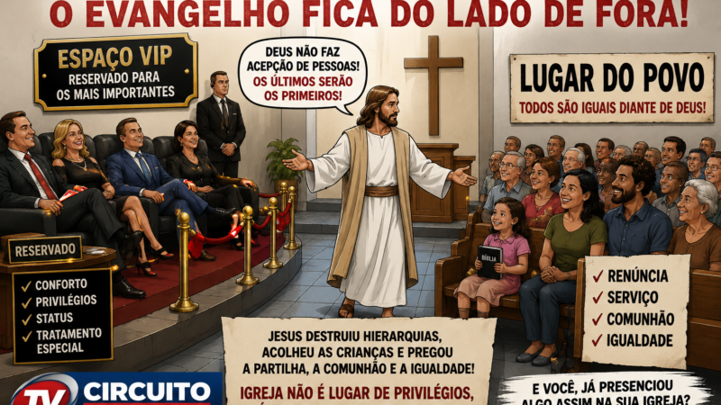 QUANDO A IGREJA CRIA ESPAÇOS VIP, O EVANGELHO FICA DO LADO DE FORA
