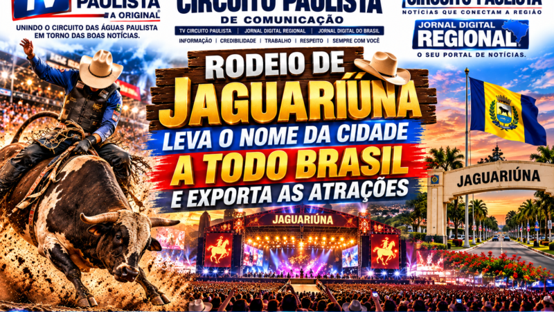 RODEIO DE JAGUARIÚNA LEVA O NOME DA CIDADE PARA TODO O BRASIL E TRANSFORMA O MUNICÍPIO EM VITRINE DA CULTURA COUNTRY