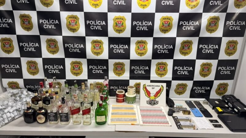 OPERAÇÃO “FALSUM” DESCOBRE ESQUEMA DE FALSIFICAÇÃO DE BEBIDAS E APREENDE ARMA EM ARTUR NOGUEIRA