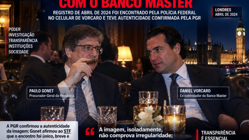 ATÉ QUANDO NÓS BRASILEIROS VAMOS TOLERAR ISSO ???? FOTO DE GONET AO LADO DE VORCARO REABRE DEBATE SOBRE PROXIMIDADE ENTRE AUTORIDADES E O BANCO MASTER
