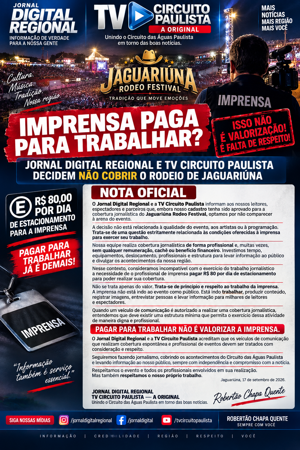 NOTA OFICIAL
