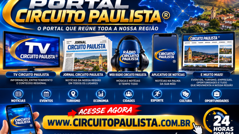 🚀 LANÇAMENTO DO PORTAL CIRCUITO PAULISTA
