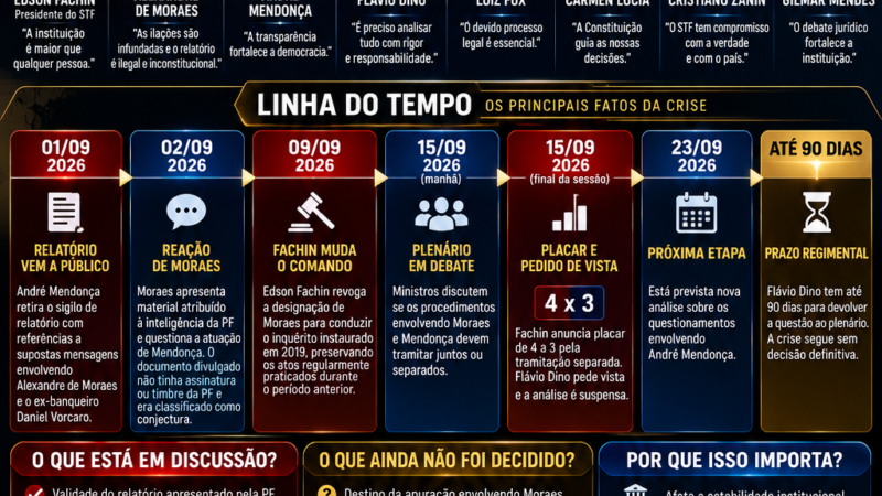 A CRISE NO STF: O QUE ESTÁ EM JOGO NO CONFRONTO ENTRE MORAES, MENDONÇA E O PLENÁRIO