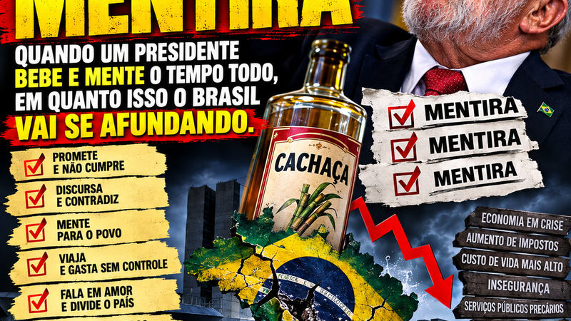 CACHAÇA E MENTIRA: O DEBATE POLÍTICO QUE VOLTA AO CENTRO DO BRASIL