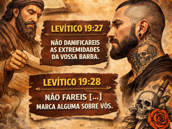TATUAGEM É PROIBIDA PELA BÍBLIA? LEVÍTICO TAMBÉM FALA SOBRE BARBA E LEVANTA QUESTIONAMENTOS