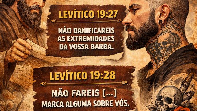 TATUAGEM É PROIBIDA PELA BÍBLIA? LEVÍTICO TAMBÉM FALA SOBRE BARBA E LEVANTA QUESTIONAMENTOS