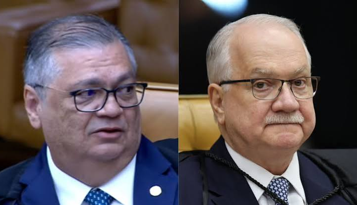 DEPOIS DE EMBATE NO STF, FACHIN E DINO SE ABRAÇAM LONGE DAS CÂMERAS