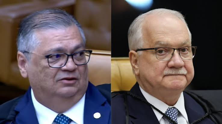 DEPOIS DE EMBATE NO STF, FACHIN E DINO SE ABRAÇAM LONGE DAS CÂMERAS