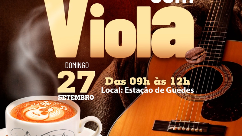‘CAFÉ COM VIOLA’ ACONTECE NESTE DOMINGO NA ESTAÇÃO DE GUEDES