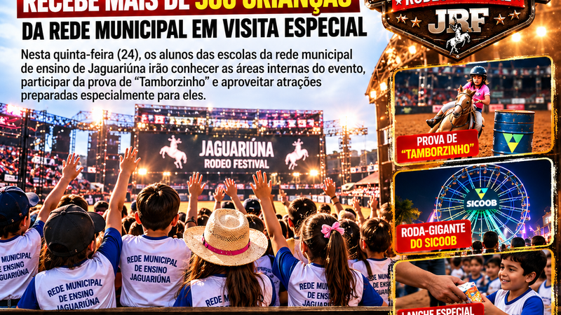 Jaguariúna Rodeo Festival recebe mais de 500 crianças da rede municipal em visita especial .