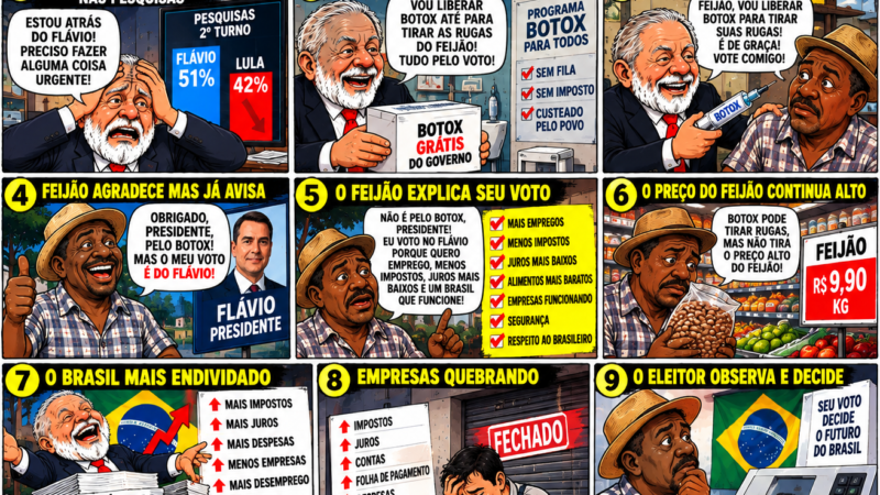 NA RETA FINAL DA CAMPANHA, LULA VAI LIBERAR ATÉ BOTOX PARA TIRAR AS RUGAS DO SACO DO FEIJÃO!