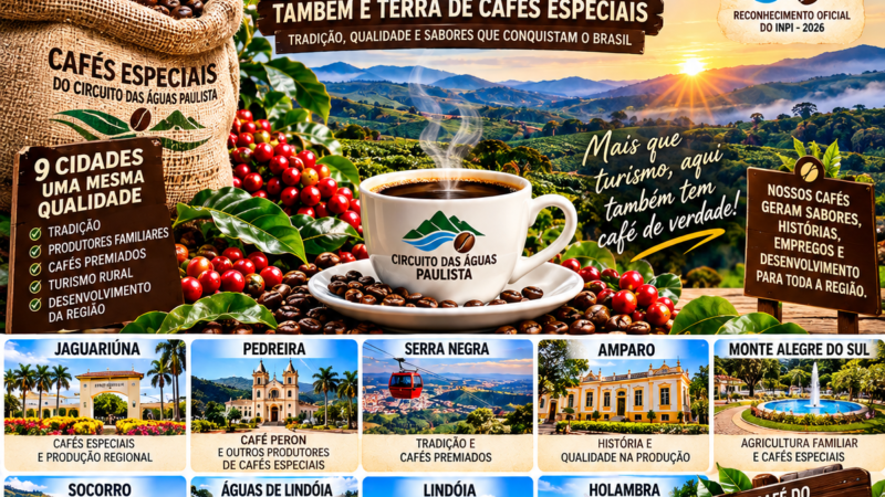 CIRCUITO DAS ÁGUAS PAULISTA: UMA REGIÃO DE CAFÉS ESPECIAIS, TRADIÇÃO E SABORES QUE CONQUISTAM O BRASIL .