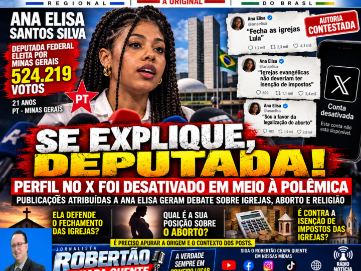 PERFIL DE ANA ELISA SAI DO AR APÓS POLÊMICA: QUEM DESATIVOU A CONTA E QUEM VAI EXPLICAR AS PUBLICAÇÕES SOBRE IGREJAS?