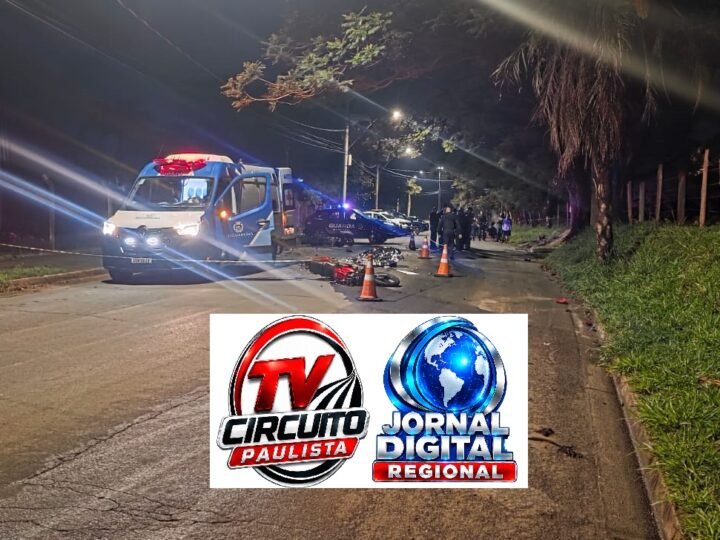 COLISÃO FRONTAL ENTRE DUAS MOTOS MATA DOIS MOTOBOYS EM JAGUARIÚNA