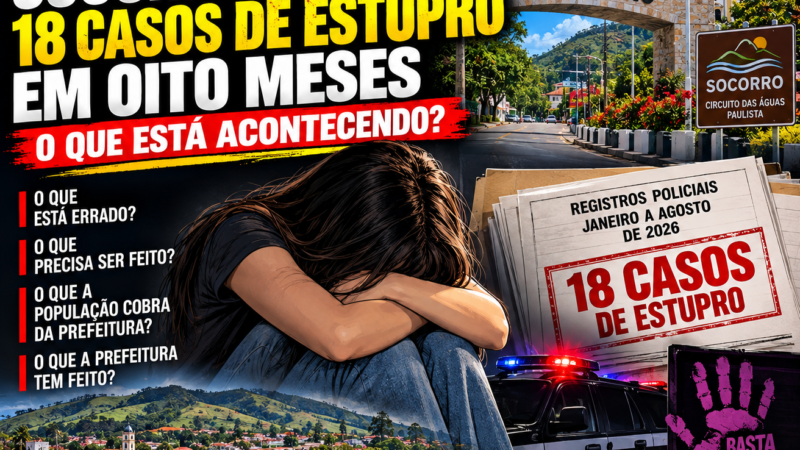 DENÚNCIA: SOCORRO REGISTRA 18 CASOS DE ESTUPRO EM OITO MESES. O QUE ESTÁ ACONTECENDO E ONDE ESTÃO AS RESPOSTAS?