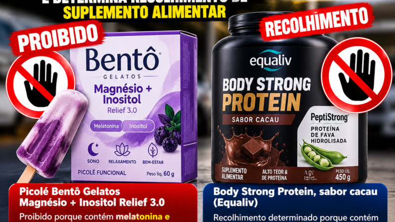 ANVISA PROÍBE PICOLÉ COM MELATONINA E DETERMINA RECOLHIMENTO DE SUPLEMENTO ALIMENTAR