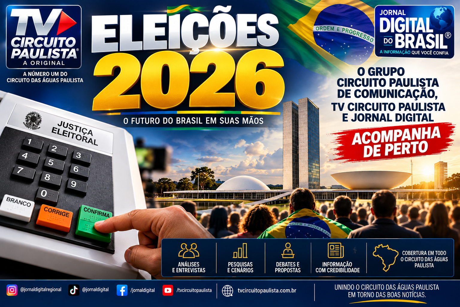 ELEIÇÕES 2026: BOCA DE URNA GERA OCORRÊNCIAS EM CAMPINAS E MOGI MIRIM