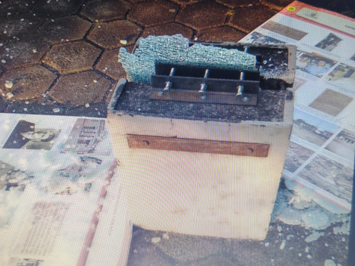 CÂMERAS DE MONITORAMENTO FLAGRAM VANDALISMO CONTRA PAINEL HISTÓRICO DA CASA DA MEMÓRIA DE JAGUARIÚNA