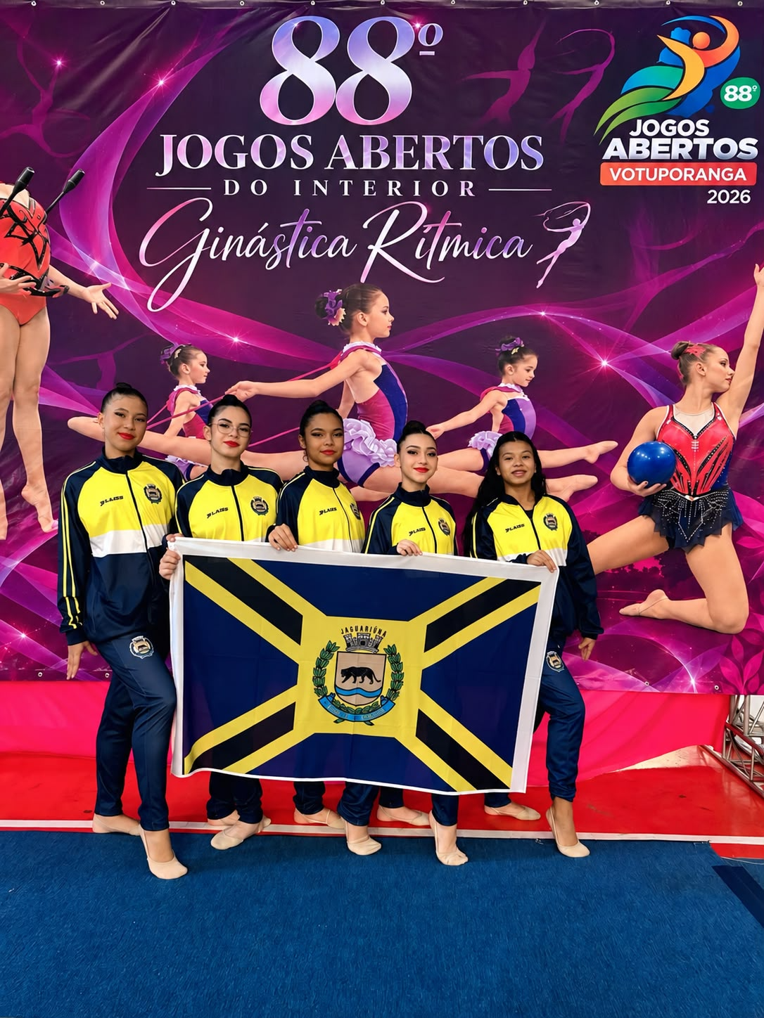 JOGOS ABERTOS DO INTERIOR: GINÁSTICA RÍTMICA DE JAGUARIÚNA ENTRE AS 15 MELHORES DO ESTADO